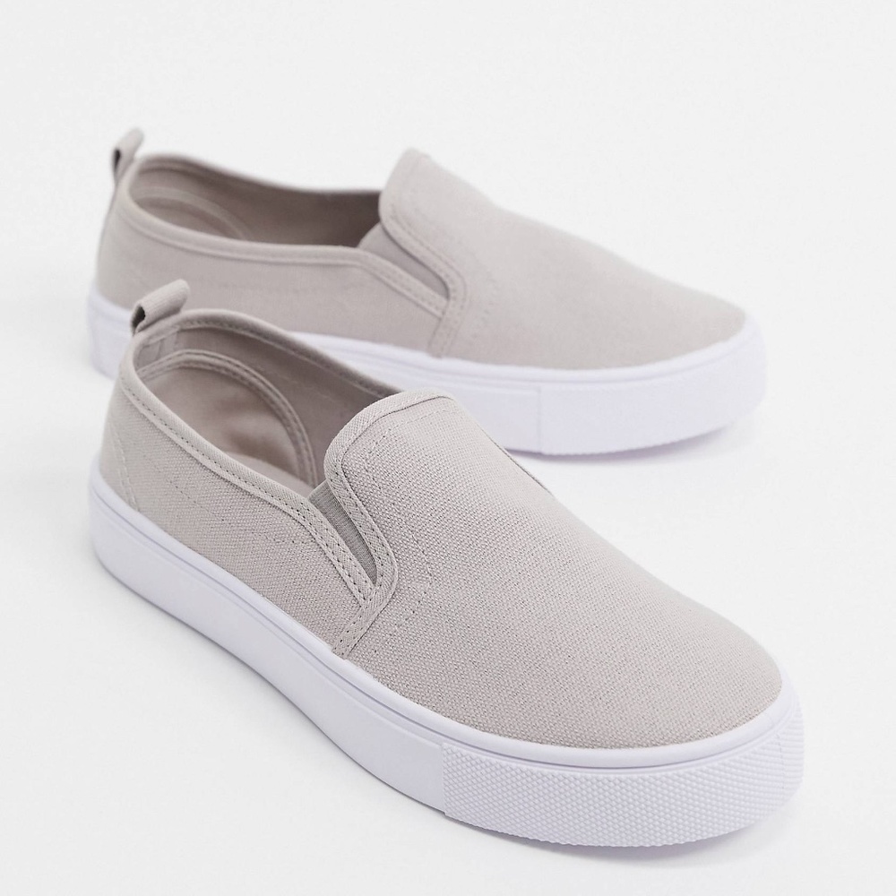 ASOS slip on canvas sneakers